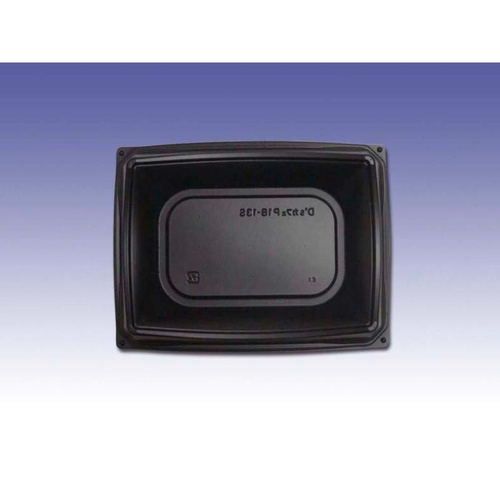 惣菜容器 D’sカフェP18-13S ブラック デンカポリマー