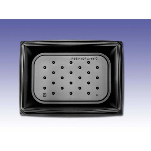 惣菜容器 D’sカフェP24-18SR ブラック デンカポリマー