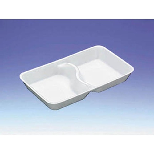 発泡トレー GQ-22二つ仕切り デンカポリマー