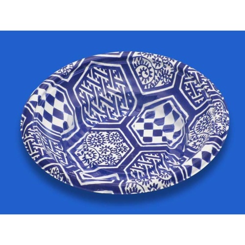 どんぶり容器 趣き丼50本体六角市松 デンカポリマー