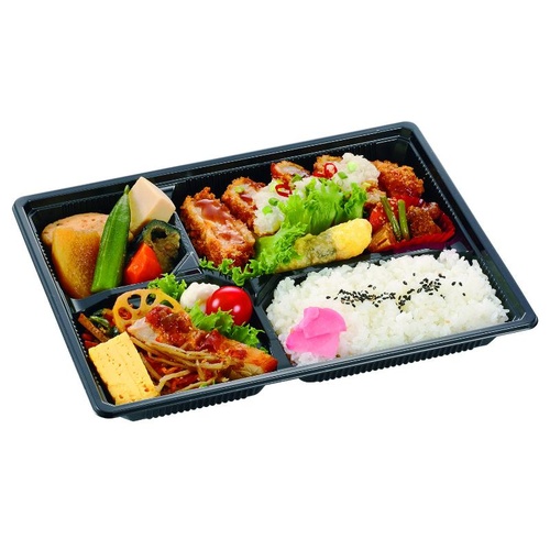 弁当容器 松花堂 205 黒セット エフピコチューパ