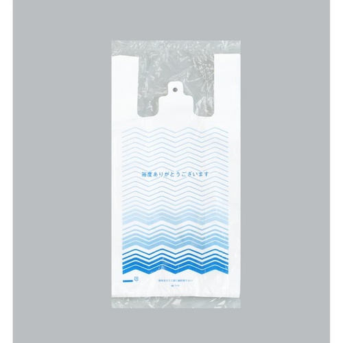 レジ袋 イージーバッグ 関西 No.40柄-1(波) 福助工業