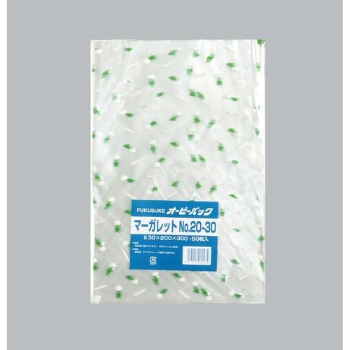 テープ無 OPP袋 オーピーパックC マーガレット No.20-30 50枚入 福助工業