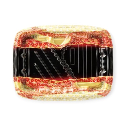 弁当容器 MSDレイア24-18-2 らい光赤 エフピコ