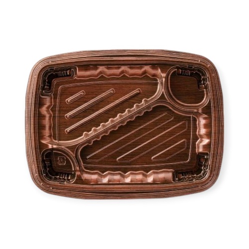 弁当容器 MSDレイア24-18-3 Mオーク エフピコ