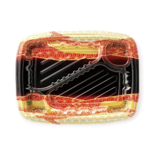 弁当容器 MSDレイア24-18-3 らい光赤 エフピコ