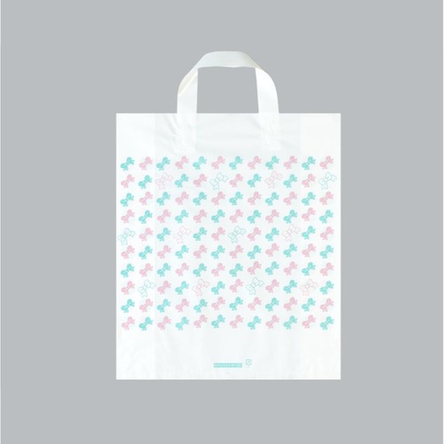 ポリ手提袋 カルチャーバッグ カラーリボン 小 福助工業