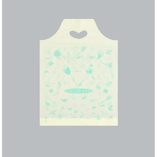 ポリ手提袋 ハートバッグ フローラル 小 福助工業