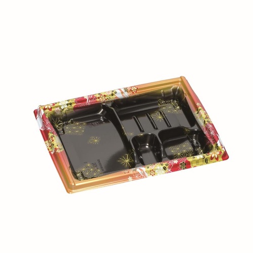 弁当容器 箱膳23-18-1H みやび赤 福助工業