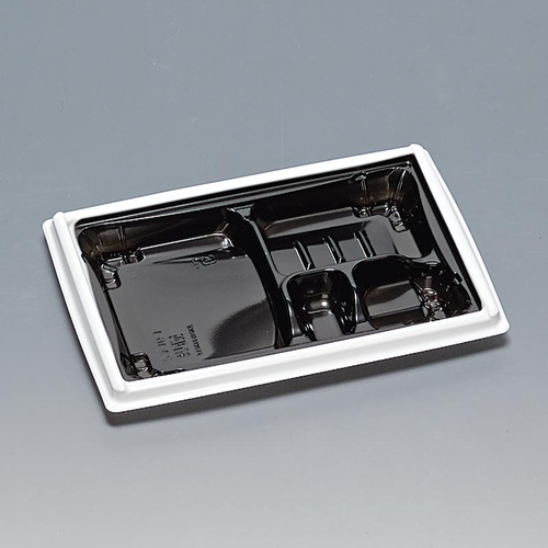 弁当容器 箱膳23-16-1H 白内黒 福助工業