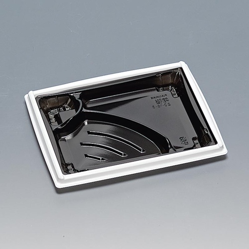 弁当容器 箱膳23-18-3H 白内黒 福助工業