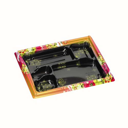 弁当容器 箱膳23-20-6H みやび赤 福助工業