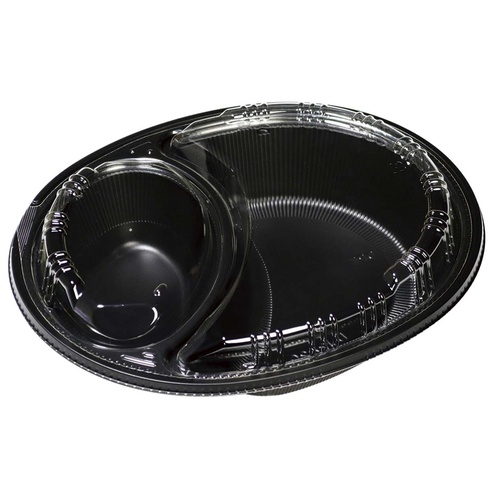 カレー容器 Dジャーニー 24-20本体黒 デンカポリマー