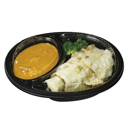 カレー容器 Dジャーニー 24-20本体黒 デンカポリマー