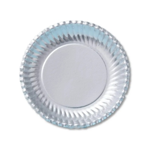 紙皿 菊型シルバープレート 6号 三和紙工