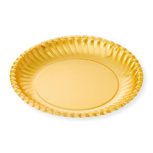 紙皿 菊型ゴールドプレート6号 三和紙工