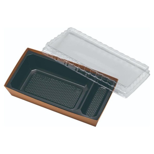 弁当容器 NON折 本体205-105 杉木目 アヅミ産業