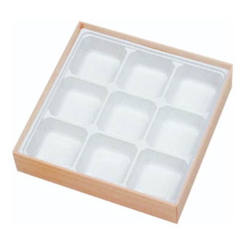 折箱 W-80-80 シャクリ蓋(AP80-80白) アヅミ産業