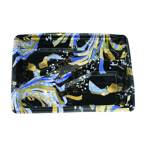 弁当容器 MS角弁 23-19-1 むすび青 本体 エフピコチューパ