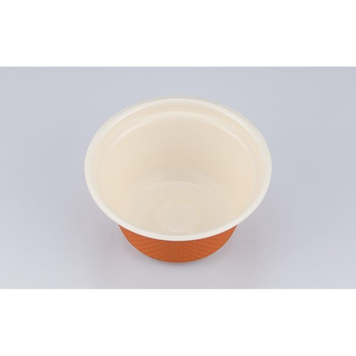スープカップ TNラティス135-360 ミルク橙本体 シーピー化成