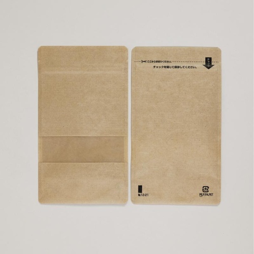 スタンドチャック袋クラフトタイプ(窓付き)No.12-21 福助工業