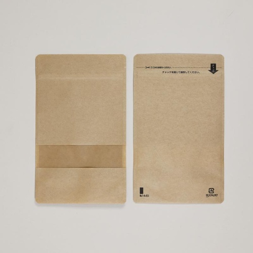 スタンドチャック袋クラフトタイプ(窓付き)No.14-23 福助工業