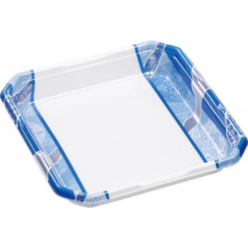 発泡トレー しゃぶしゃぶ1人浅(V) 鮮彩青 エフピコ