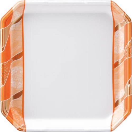 発泡トレー しゃぶしゃぶ5人浅LS 鮮彩オレンジ エフピコ