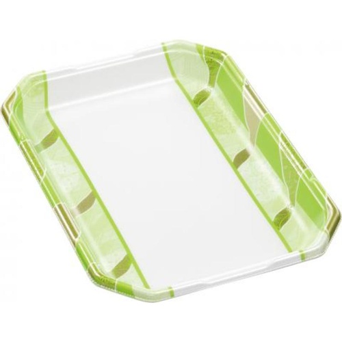 発泡トレー しゃぶしゃぶ長3.5人浅LS 鮮彩緑 エフピコ