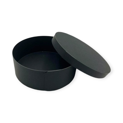 弁当容器 140φ×50H ブラック(ケーキ用) 山田曲物