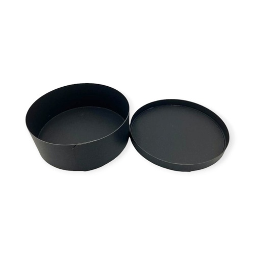 弁当容器 140φ×50H ブラック(ケーキ用) 山田曲物