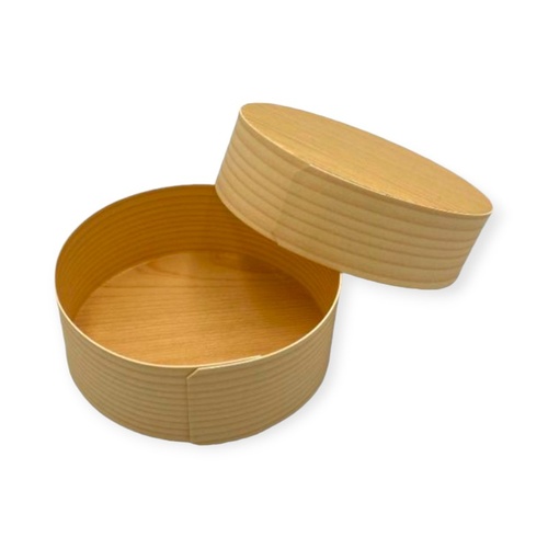 弁当容器 90φ×33H 特司紙製 山田曲物