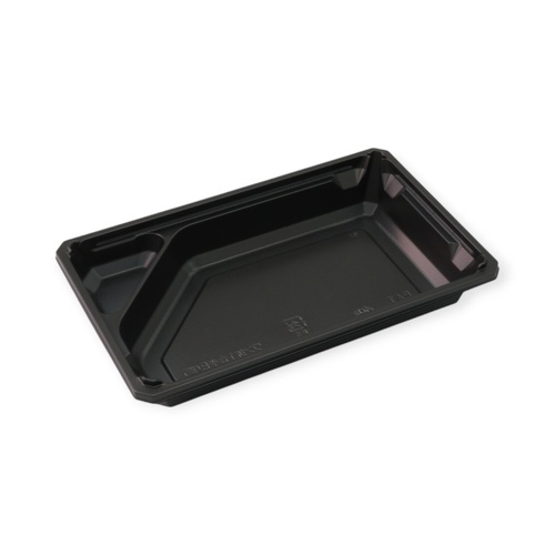 弁当容器 ワン折1合半B-31(重) 黒底 アクタ