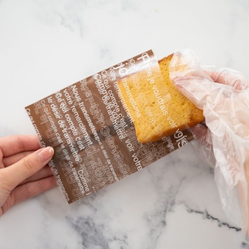 テープ無 OPP袋 カフェオレスイーツパック(コゲ茶) クリア-3(100枚) ヘッズ