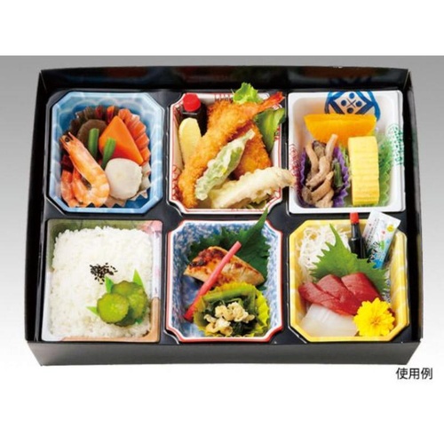 仕出し弁当容器 AS-110-D 茜雲 セット ※中仕切は別売り アヅミ産業