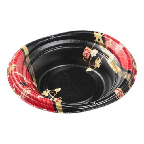 【廃番商品】どんぶり容器 MFPオーバル丼16-14(39)小町赤 エフピコ