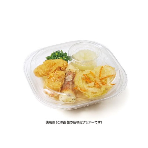 サラダ容器 バイオ リーフボウル 18-18B(50) 黒 リスパック