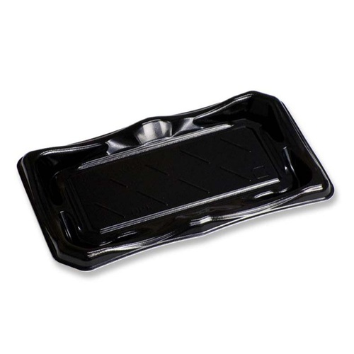 軽食容器 富士2-5(10)黒HF デンカポリマー