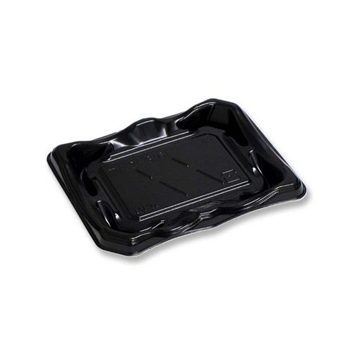 軽食容器 富士2-3(6)黒HF デンカポリマー