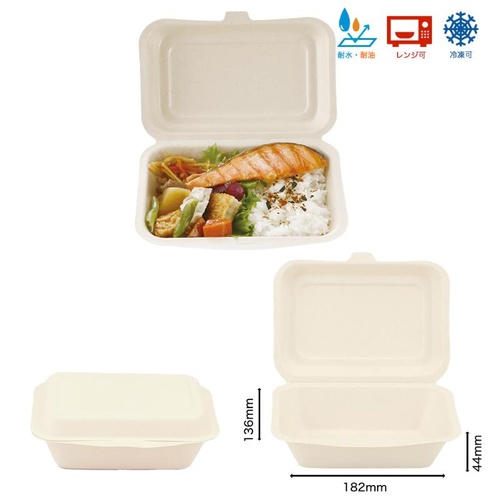 弁当容器 ランチボックス 600ml ラミ加工 青葉紙業