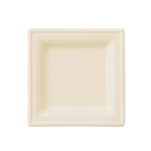 バガスモールド 15cmプレートスクエア 青葉紙業