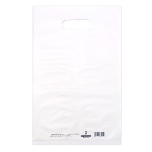 ポリ手提げ 50-1874 カラーポリ ホワイト 220×350 B5用 50P ササガワ