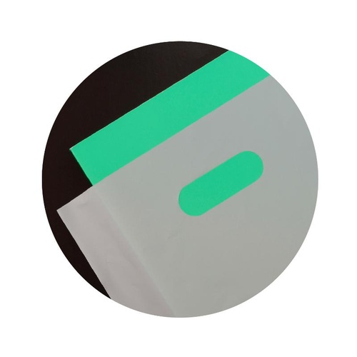 ポリ手提げ 50-1877 カラーポリ シルバー 220×350 B5用 50P ササガワ