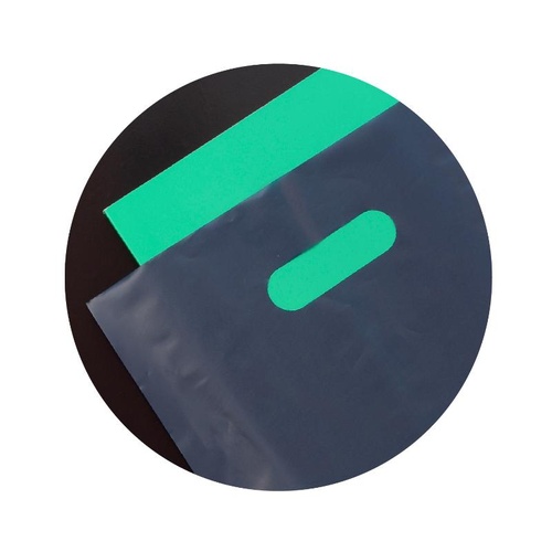 ポリ手提げ 50-1881 カラーポリ ネイビー 300×450 B4用 50P ササガワ