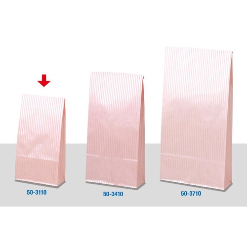 持ち帰り用紙袋 50-3110 角底袋 クリスタルピンク 120×60×220 100P ササガワ