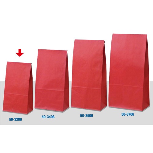 持ち帰り用紙袋 50-3206 角底袋 ルージュ 130×80×235 100P ササガワ