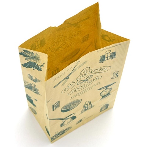 持ち帰り用紙袋 50-3209 角底袋 シルバースミス 130×80×235 100P ササガワ