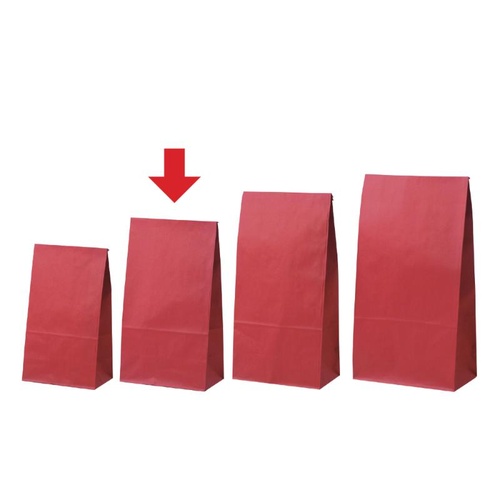 持ち帰り用紙袋 50-3406 角底袋 ルージュ 150×90×280 100P ササガワ