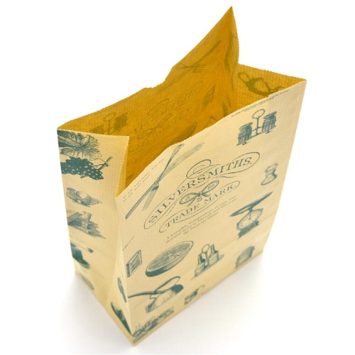 持ち帰り用紙袋 50-3409 角底袋 シルバースミス 150×90×280 100P ササガワ