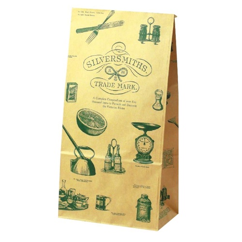 持ち帰り用紙袋 50-3509 角底袋 シルバースミス 156×95×320 100P ササガワ